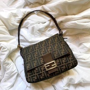 SOLD Fendi Zucca Mama Baguette Bag